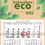 Agencja Reklamowa REKOS - kalendarze - kalendarz jednodzielny eco