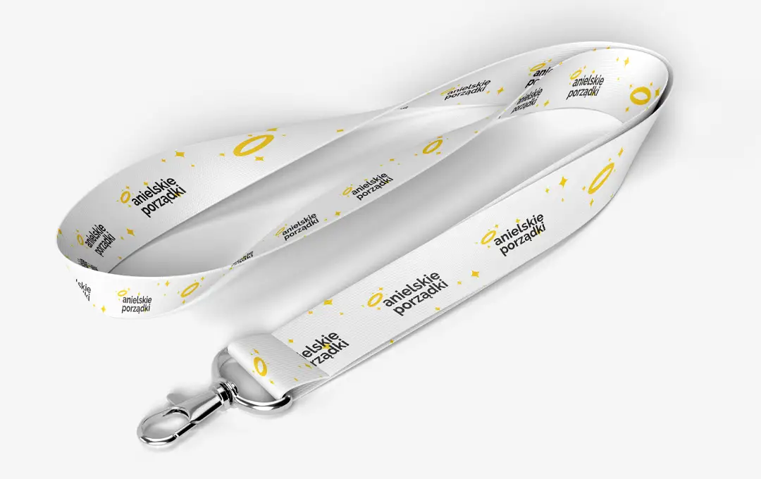 Smycz z nadrukiem logo Anielskie Porządki