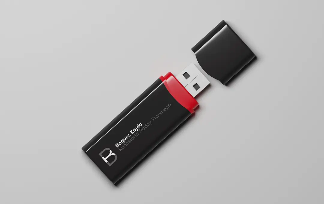 Firmowy pendrive z logo kancelarii radcy prawnego z Kalisza